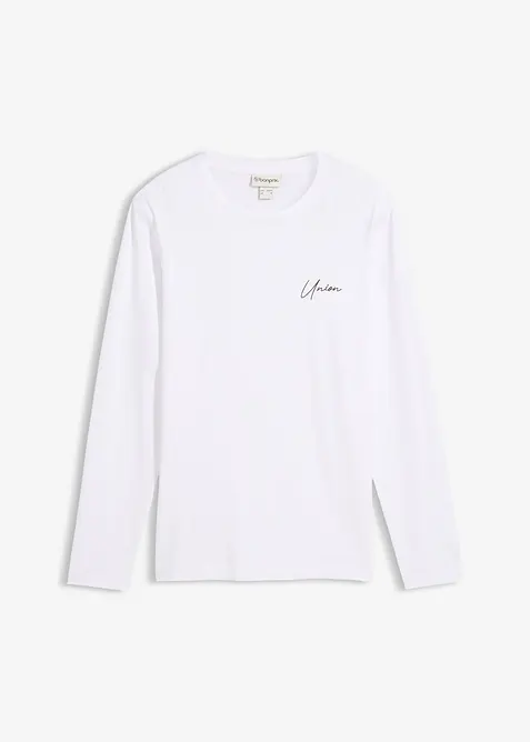 Maglia elasticizzata a maniche lunghe, slim fit, bonprix