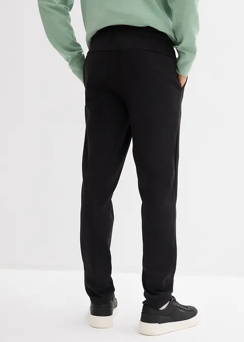 Pantaloni in piquet di cotone elasticizzato, slim fit, bonprix