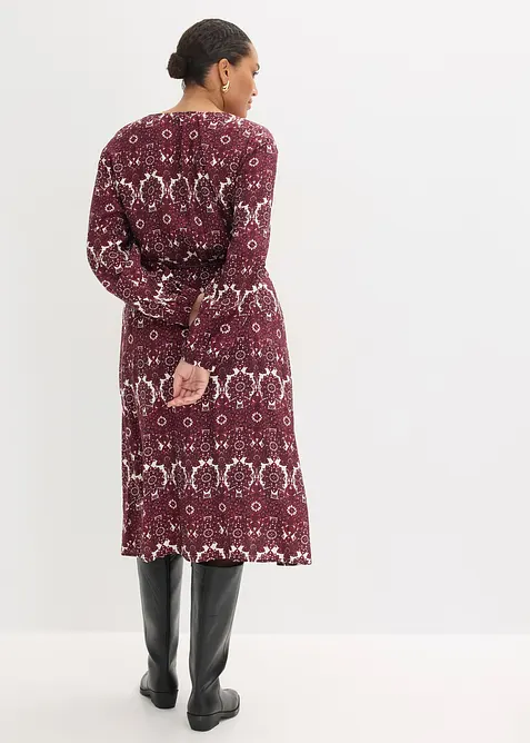 Abito midi in misto viscosa morbido, bonprix