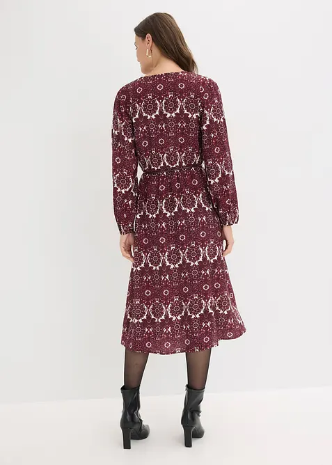 Abito midi in misto viscosa morbido, bonprix