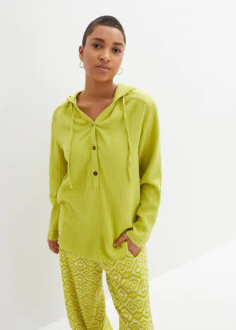 Blusa in mussola vaporosa, bonprix