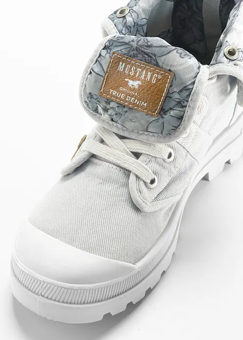 Sneaker alte Mustang in tela di cotone, Mustang