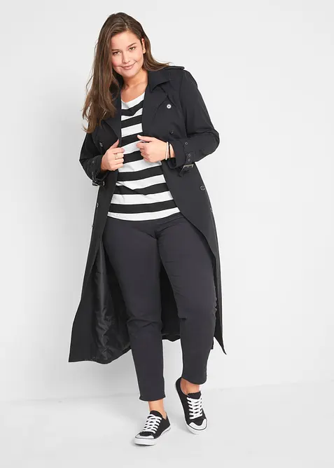 Trench lungo con cintura, bonprix