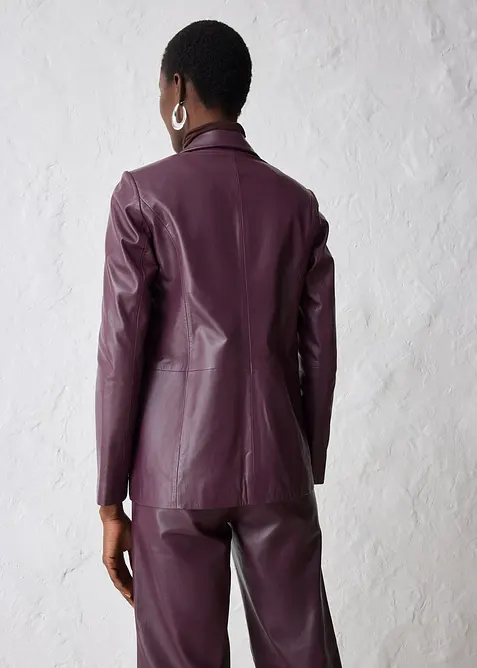 Blazer in nappa d'agnello, bonprix