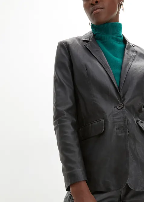 Blazer in nappa d'agnello, bonprix