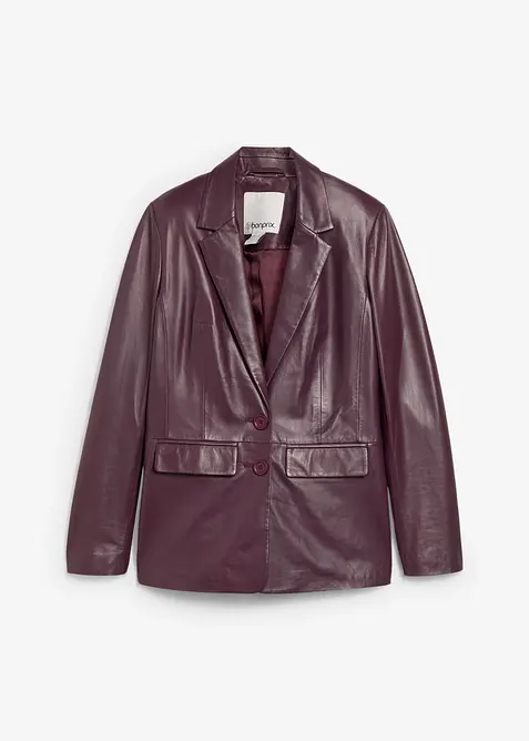 Blazer in nappa d'agnello, bonprix