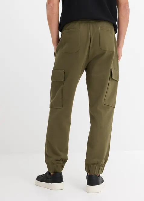 Pantaloni da jogging con tasche cargo, loose fit, bonprix