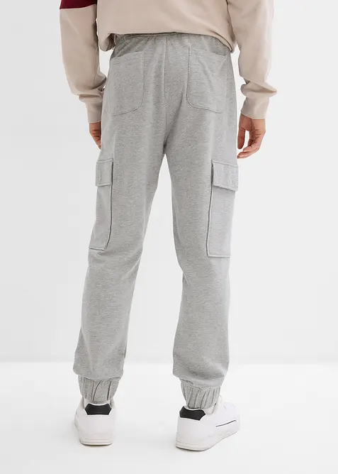 Pantaloni da jogging con tasche cargo, loose fit, bonprix