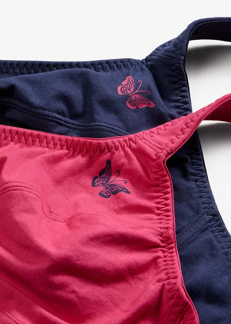 Reggiseno senza ferretto  con cotone biologico (pacco da 2), bonprix