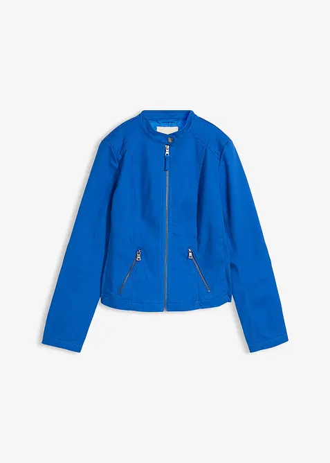 Giacca in twill di cotone con inserti laterali elasticizzati, bonprix