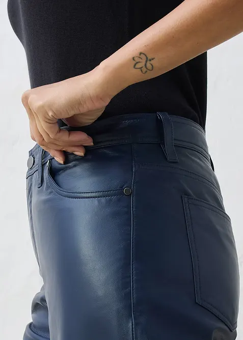 Pantaloni in nappa d'agnello, bonprix