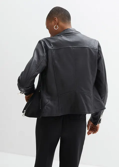 Giacca biker in nappa, bonprix