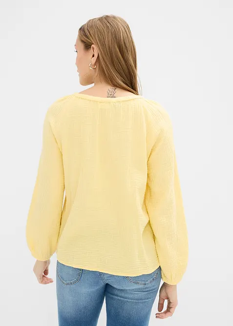 Blusa in mussola vaporosa, bonprix