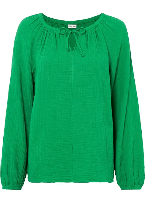 Blusa in mussola vaporosa, bonprix