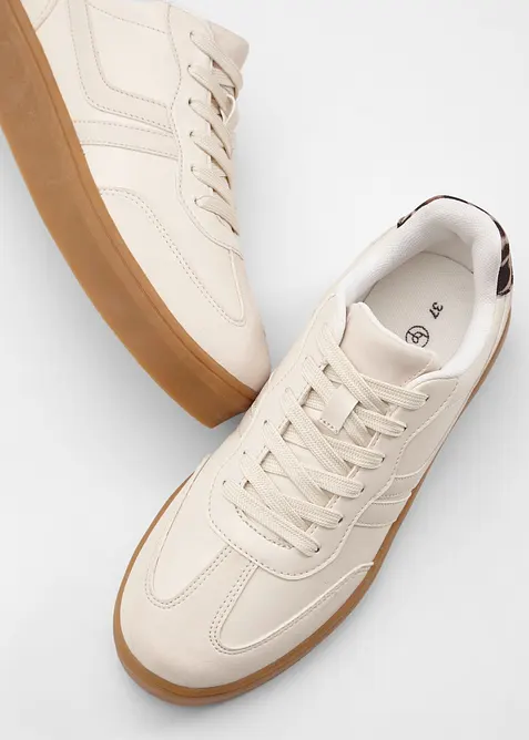 Sneaker con plateau in stile retr&ograve;, bonprix