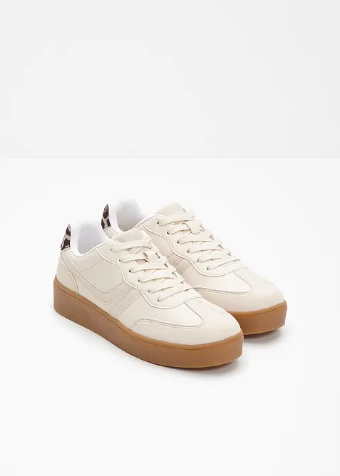 Sneaker con plateau in stile retr&ograve;, bonprix