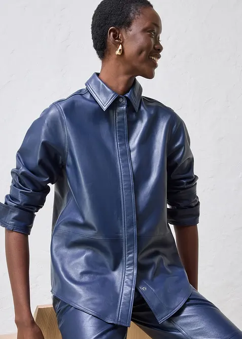 Camicia in nappa d'agnello, bonprix