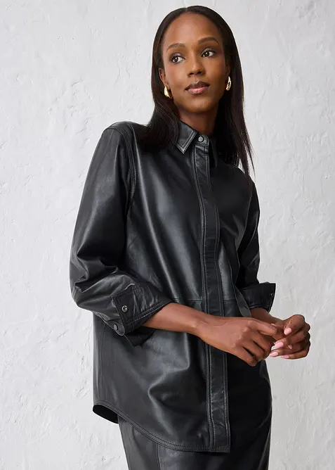 Camicia in nappa d'agnello, bonprix