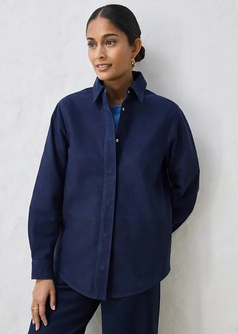 Camicia in pelle scamosciata, bonprix