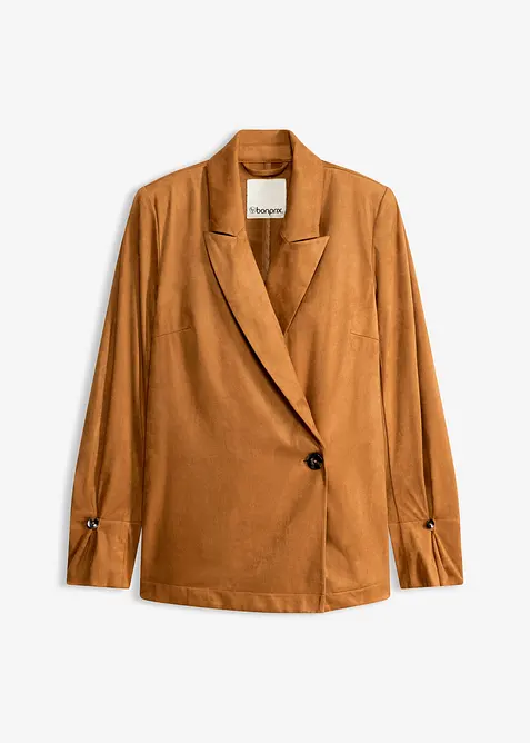 Blazer in similpelle scamosciata, bonprix