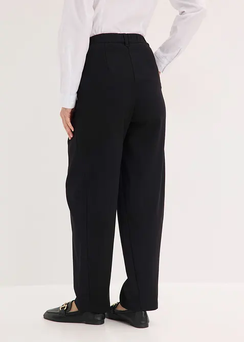 Pantaloni barrel fit con pinces, bonprix