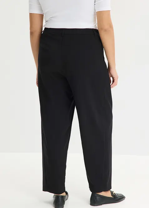 Pantaloni barrel fit con pinces, bonprix