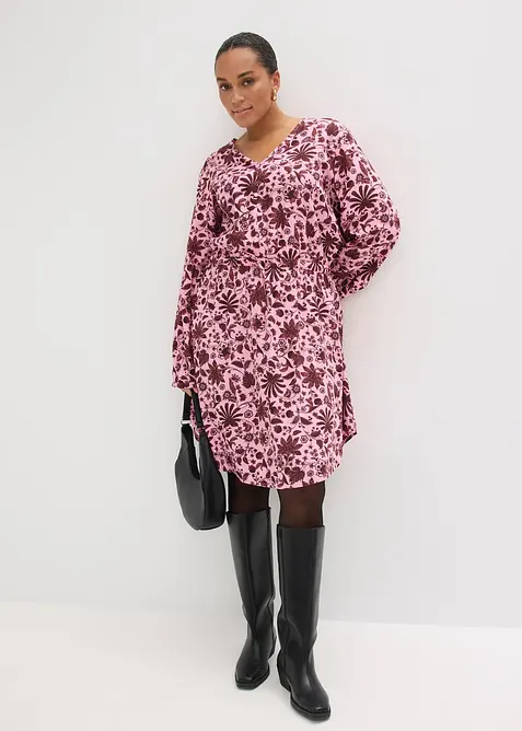 Abito midi in viscosa fluida, bonprix