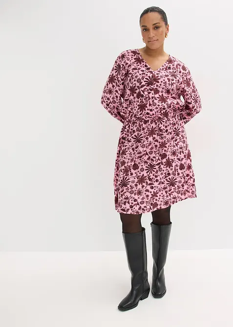 Abito midi in viscosa fluida, bonprix