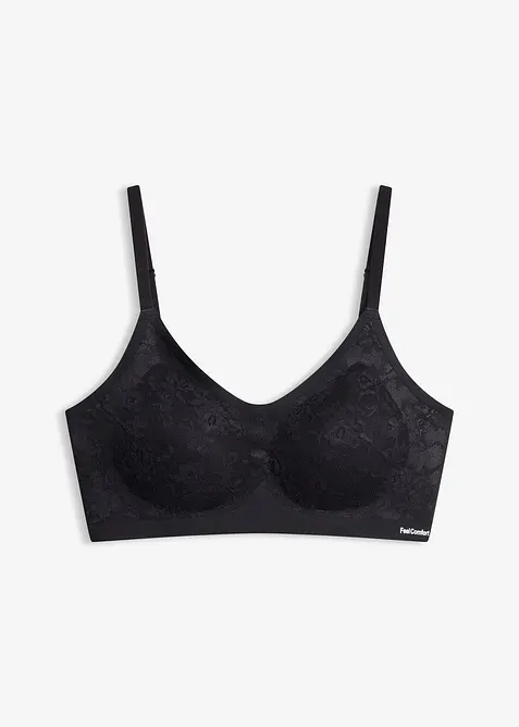 Reggiseno imbottito Feel Comfort senza ferretto con pizzo, bonprix