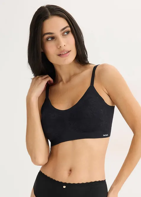 Reggiseno imbottito Feel Comfort senza ferretto con pizzo, bonprix