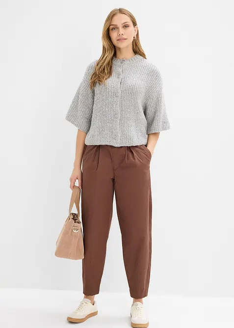 Pantaloni barrel con vita comoda, bonprix