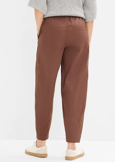 Pantaloni barrel con vita comoda, bonprix