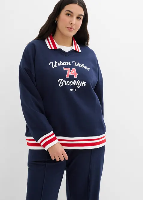 Felpa oversize in puro cotone biologico, bonprix