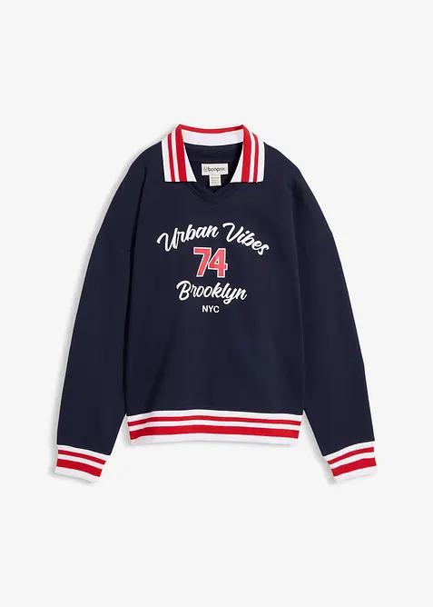 Felpa oversize in puro cotone biologico, bonprix