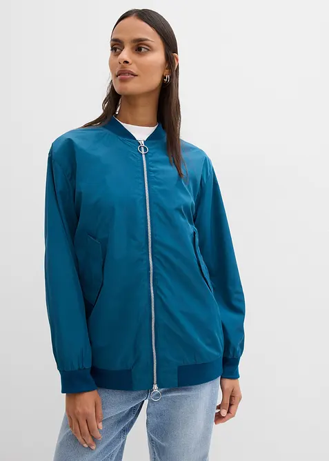 Giubbotto bomber con fodera leopardata, bonprix