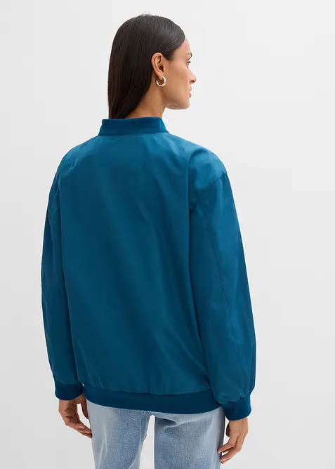 Giubbotto bomber con fodera leopardata, bonprix