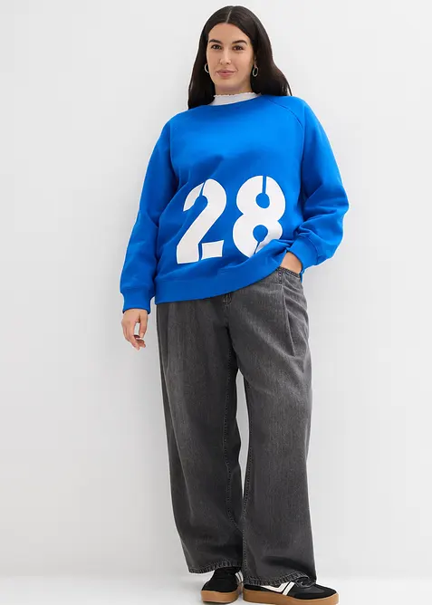 Felpa oversize in puro cotone biologico, bonprix