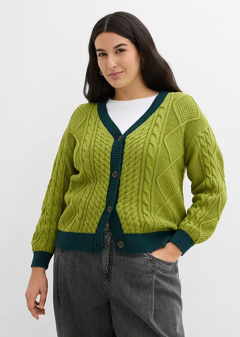 Cardigan in puro cotone, bonprix