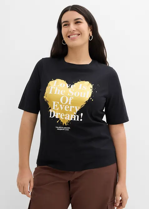 T-shirt in puro cotone biologico, bonprix