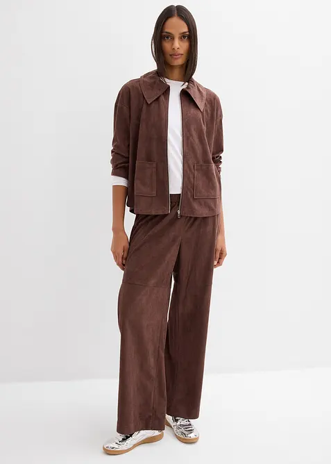 Giacca-camicia in similpelle, bonprix