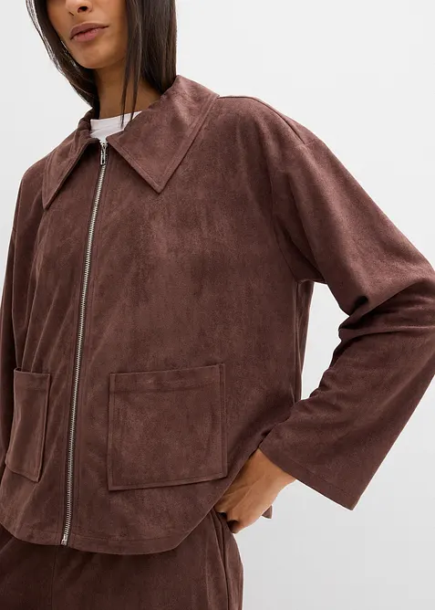 Giacca-camicia in similpelle, bonprix