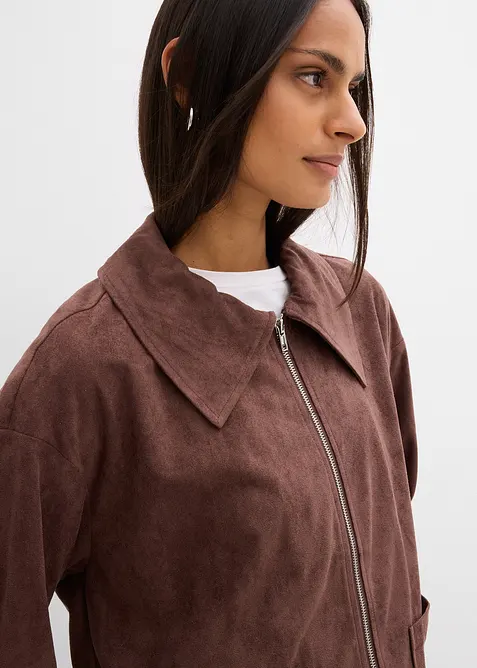 Giacca-camicia in similpelle, bonprix