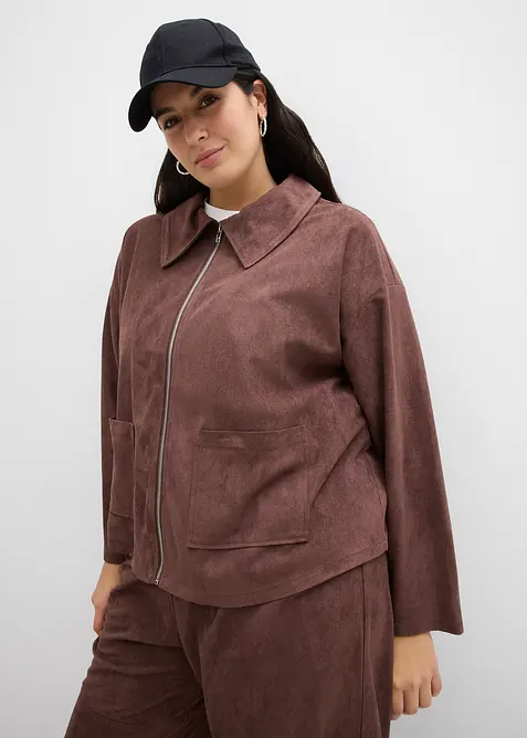 Giacca-camicia in similpelle, bonprix