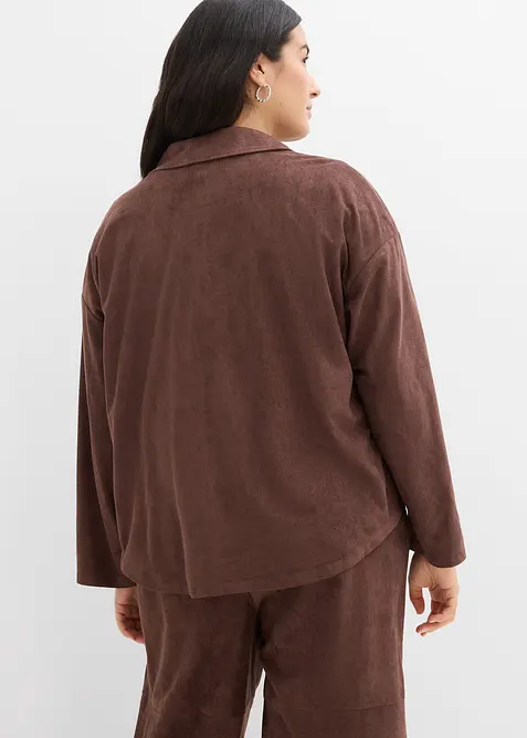 Giacca-camicia in similpelle, bonprix