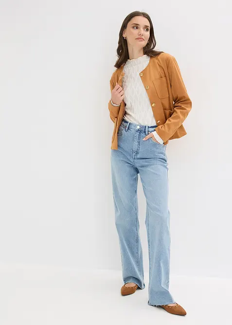 Giacca in similpelle scamosciata, bonprix