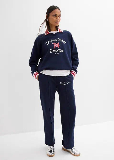 Pantaloni in felpa di puro cotone biologico, bonprix