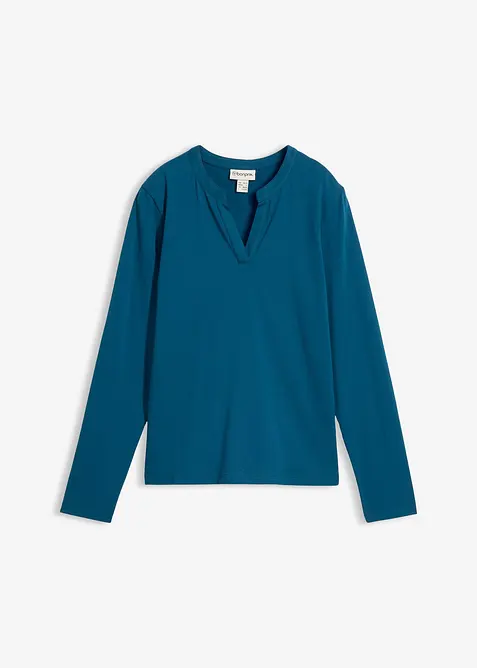 Maglia serafino lunga fino ai fianchi, bonprix