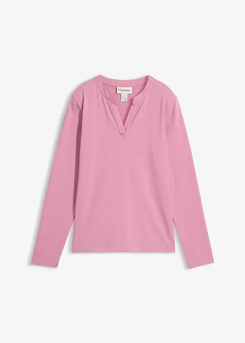 Maglia serafino lunga fino ai fianchi, bonprix