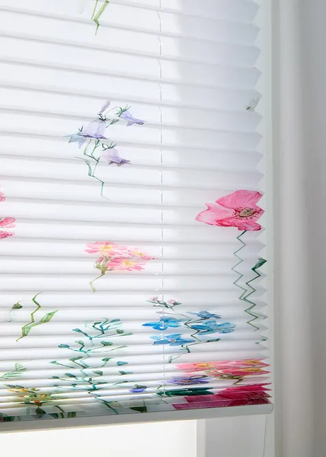 Tenda plissettata con stampa floreale, bonprix