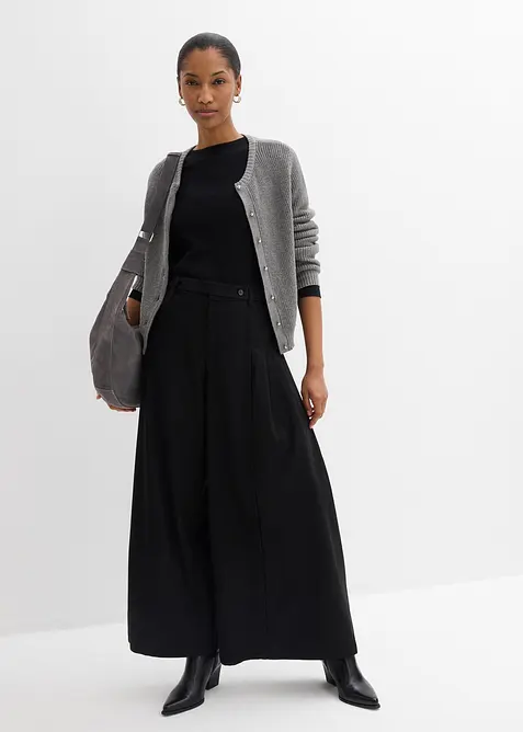 Pantaloni larghi con vita comoda, bonprix